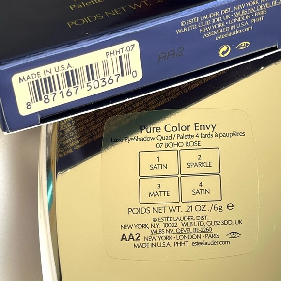 Estee Lauder Pure Color Envy Luxe Eyeshadow Quad BOHO ROSE 07 - Picture 11 of 13